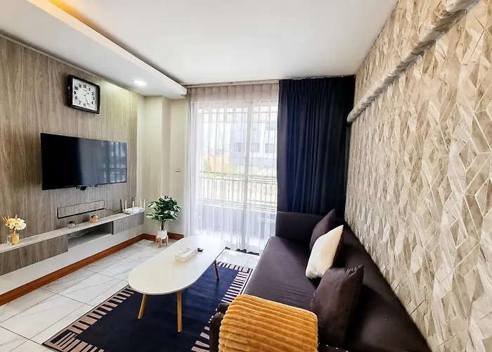 公寓 Cosy 1 Bedroom With Rooftop Pool 300 M To Bts Nana Sukhumvit